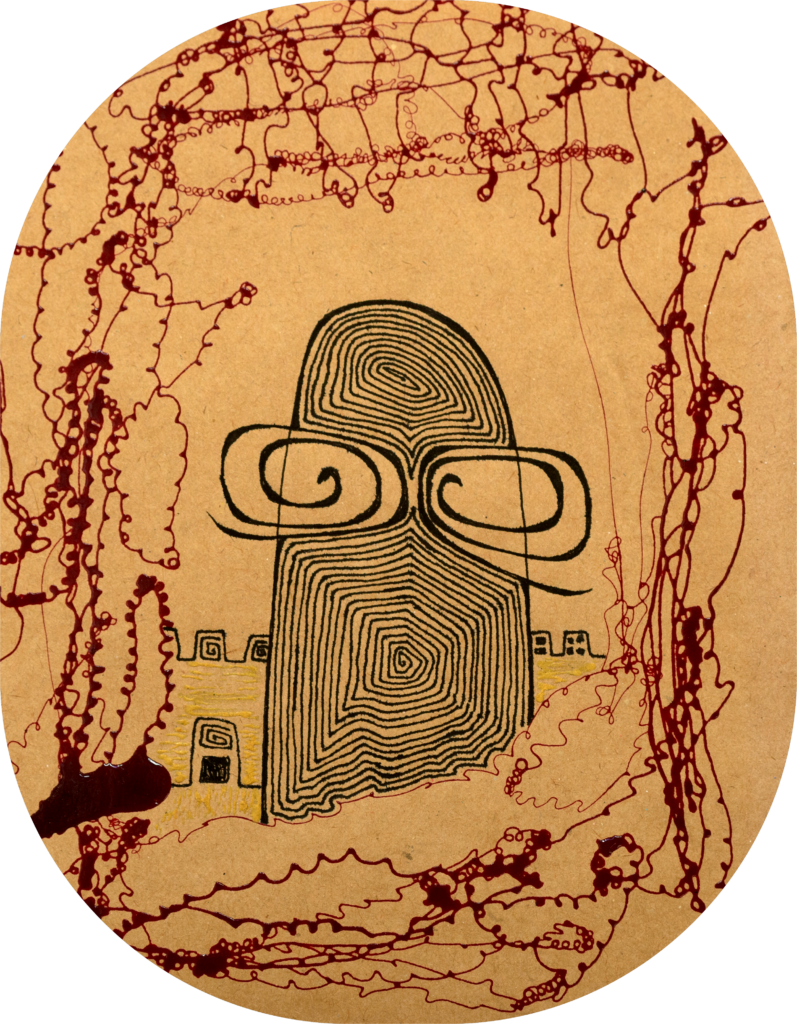The Overseer Original mixed media artwork by shorshvan